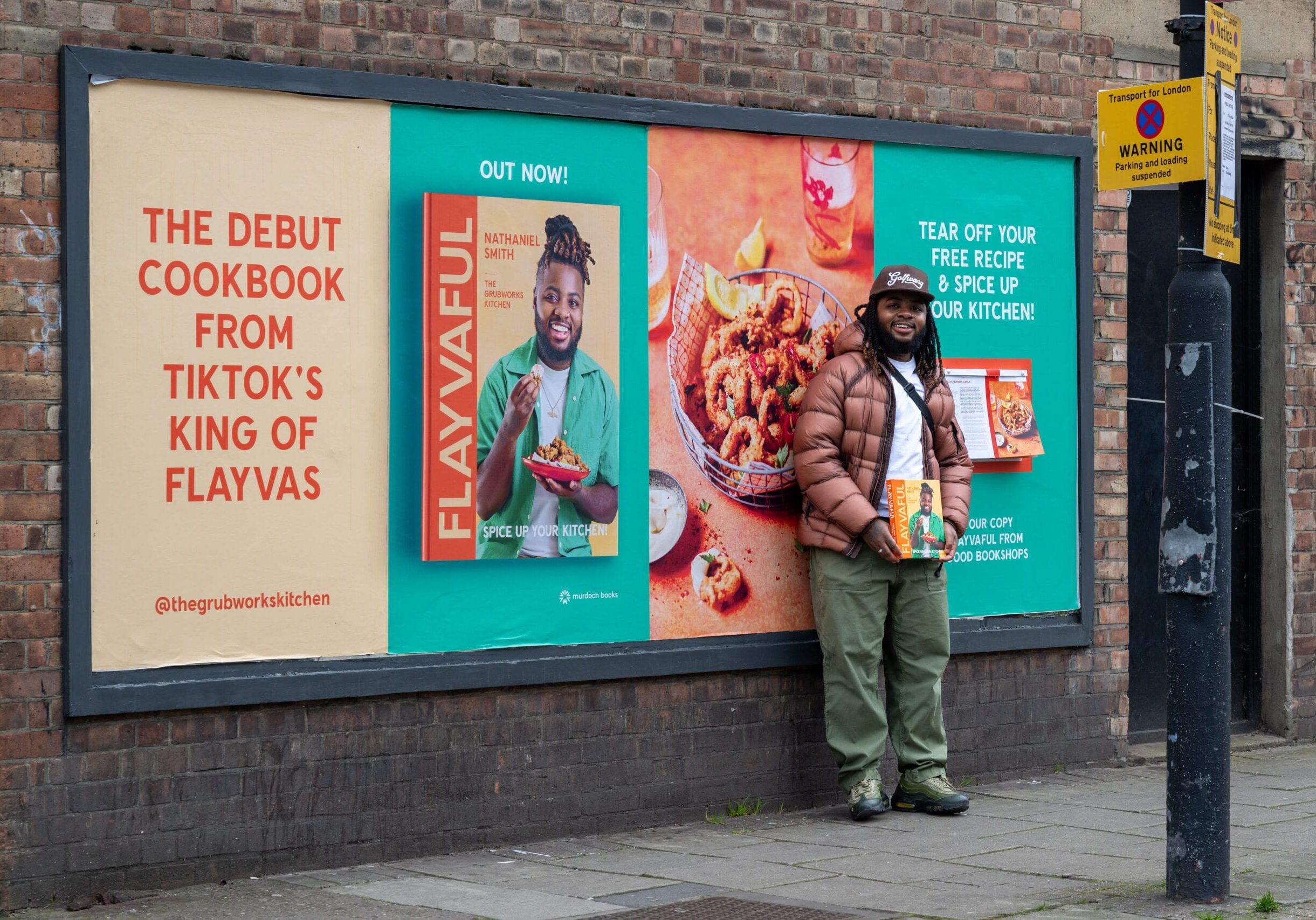 Nathaniel Smith Flayvaful Cookbook Billboards in Brixton April 2024_057